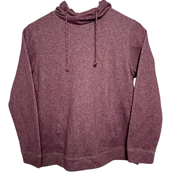 Tentree Heathered Burgundy Maroon Pullover Organic Cotton Hoodie Mens XL - Picture 1 of 7